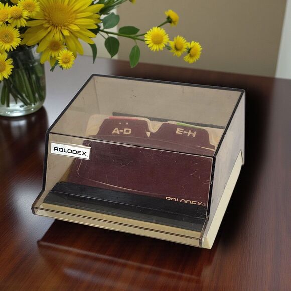 Vintage Rolodex Petite S-300C Covered Card File w/ A–Z Tabs & Blank Cards USA - Picture 1 of 16